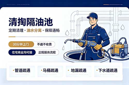 桐乡清掏隔油池